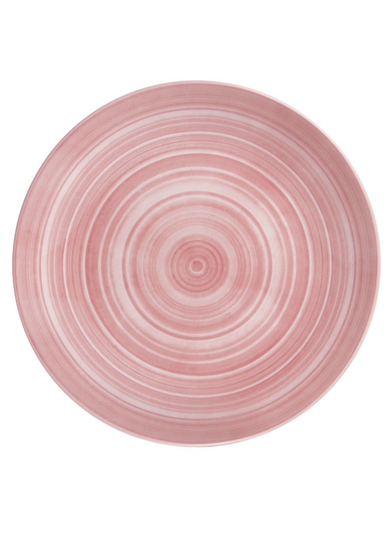 Shallow Porcelain Arlo Dinner Set, 12 Pieces, Pink, (4 Dinner Plates, 4 Side Plates, 4 Small Bowl) - Image 2