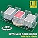 CHH 9 Deck Plastic Revolving Playing Card Tray with 3 Slots Clear Easy Access and Great Game Accessory - Image 4