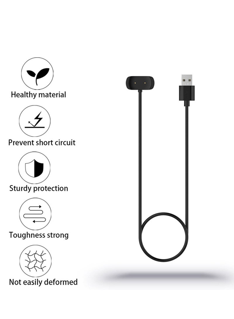 USB Charging Cable Charger Adapter Compatible With Amazfit T-Rex Pro GTR 2e SIM A2014 T-Rex Pro A2011 Amazfit GTS2 Mini Amazfit Pop Pro (Black) - Image 4