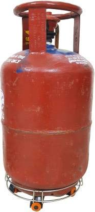 Generic Deal Buy Premium Stainless Steel LPG Gas Cylinder Trolley with Heavy Duty 360 Degree Rotating Metal Wheels for Home Cylinder 1 PC Random Design and Colors will be Given - Image 4