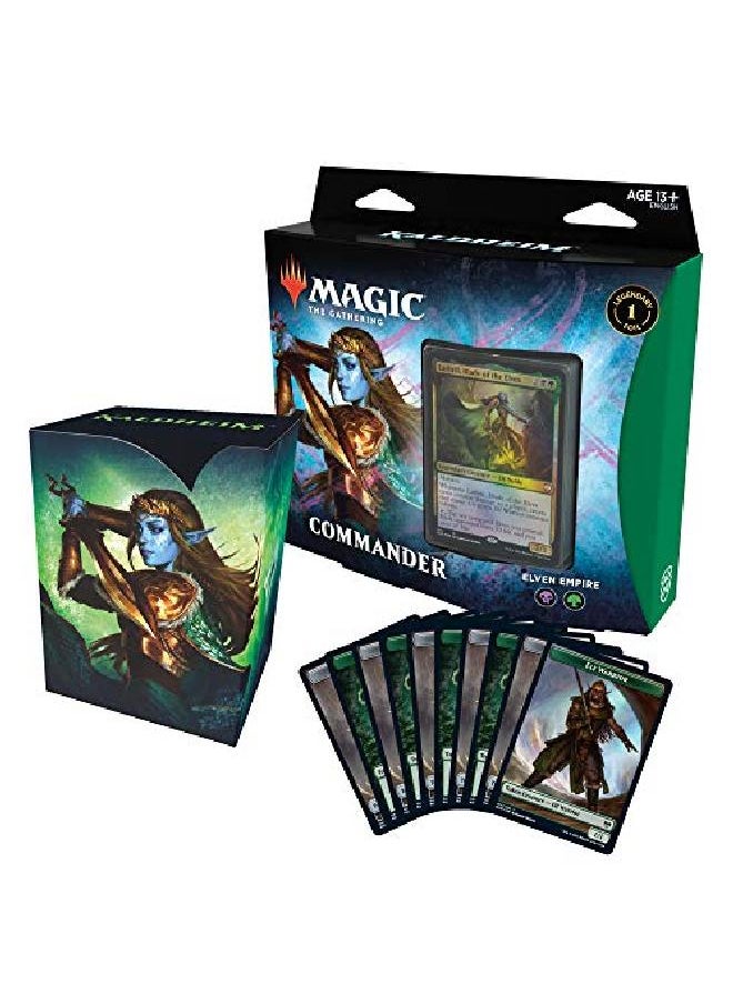 Magic the Gathering - Kaldheim Commander Deck Elven Empire ; 100 Card Readytoplay Deck ; Greenblack - Image 1