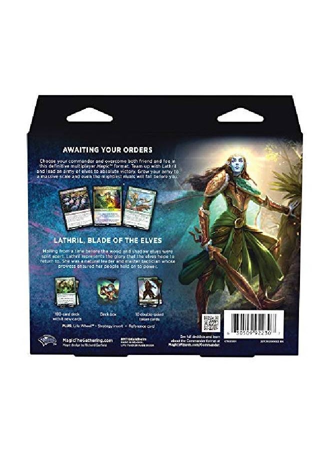 Magic the Gathering - Kaldheim Commander Deck Elven Empire ; 100 Card Readytoplay Deck ; Greenblack - Image 1