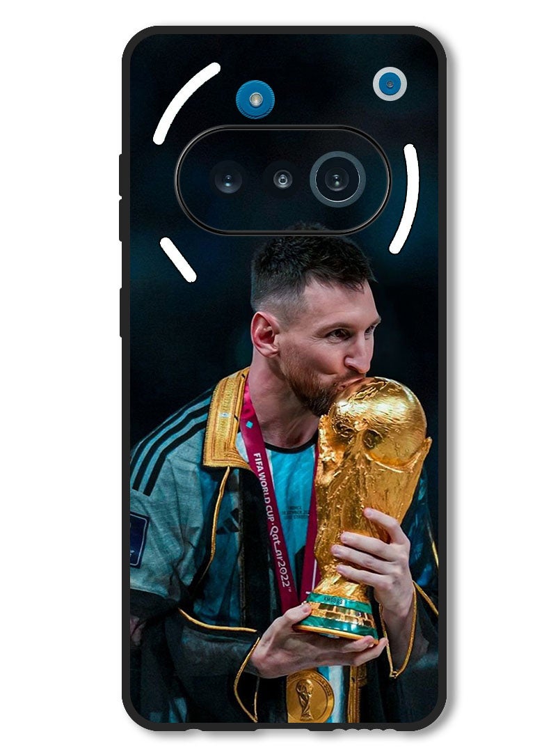 Theodor Case Compatible with Nothing Phone 3a Protection Shockproof Bumper Cover Messi (6) - Image 1