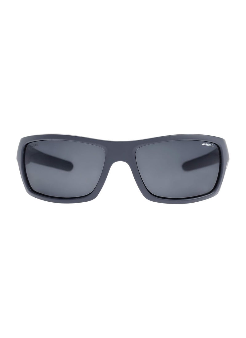 ONS-Barrel Men Wrap Polarized Sunglasses Grey 62 mm