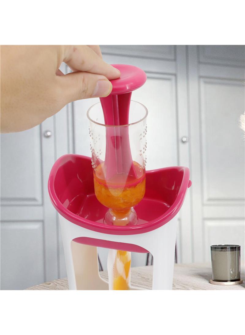 general Children Puree Squeezer Convenient Tools For Household Kitchens, Fruit Juice Dispensers With 10 Pcs Separate Packaging Bags（Red） - Image 2