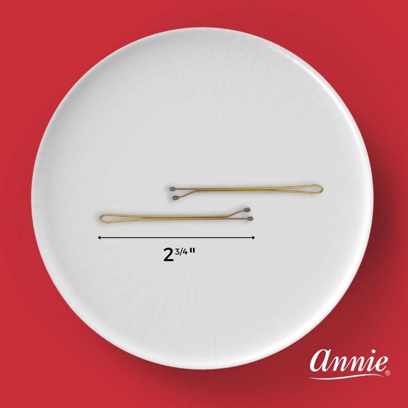 annie jumbo bob hair pins 40 counts roller pin Brown roller pins - Image 3