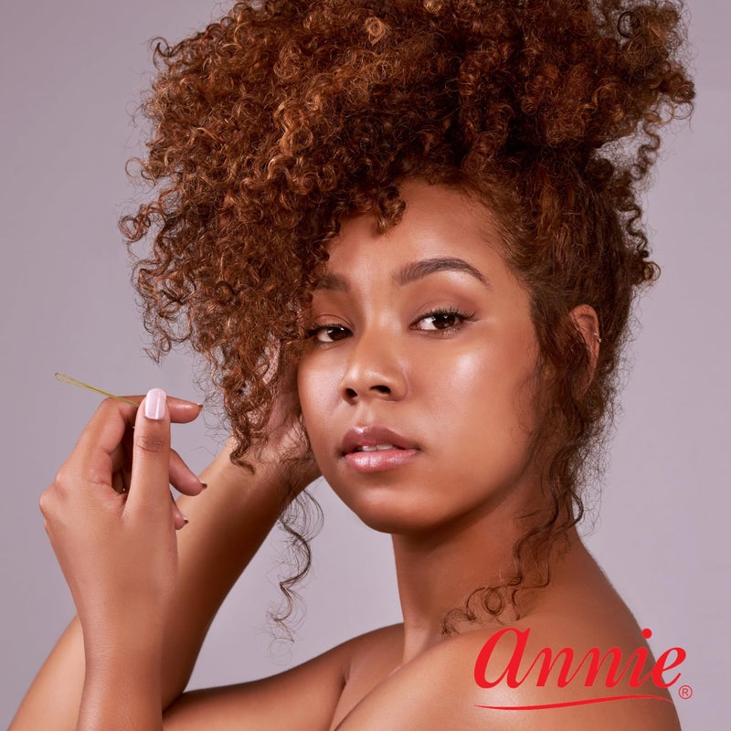 annie jumbo bob hair pins 40 counts roller pin Brown roller pins - Image 5