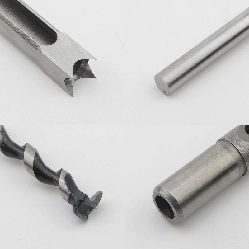 YADAV 5 Pcs Squarehole Saw Auger Drill Bit Mortising Chisel Woodworking Tool Chisel Drill - Image 2