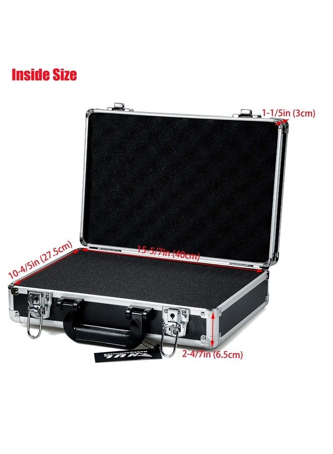 HUL 16in Two-Tone Aluminum Case with Customizable Pluck Foam Interior for Test Instruments Cameras Tools Parts and Accessories - Image 3