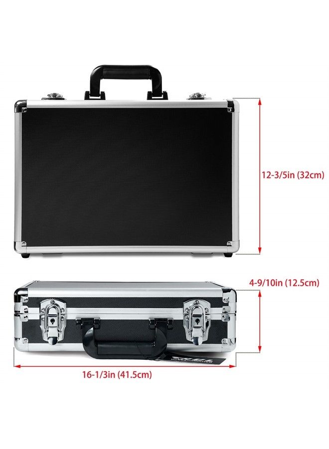 HUL 16in Two-Tone Aluminum Case with Customizable Pluck Foam Interior for Test Instruments Cameras Tools Parts and Accessories - Image 2