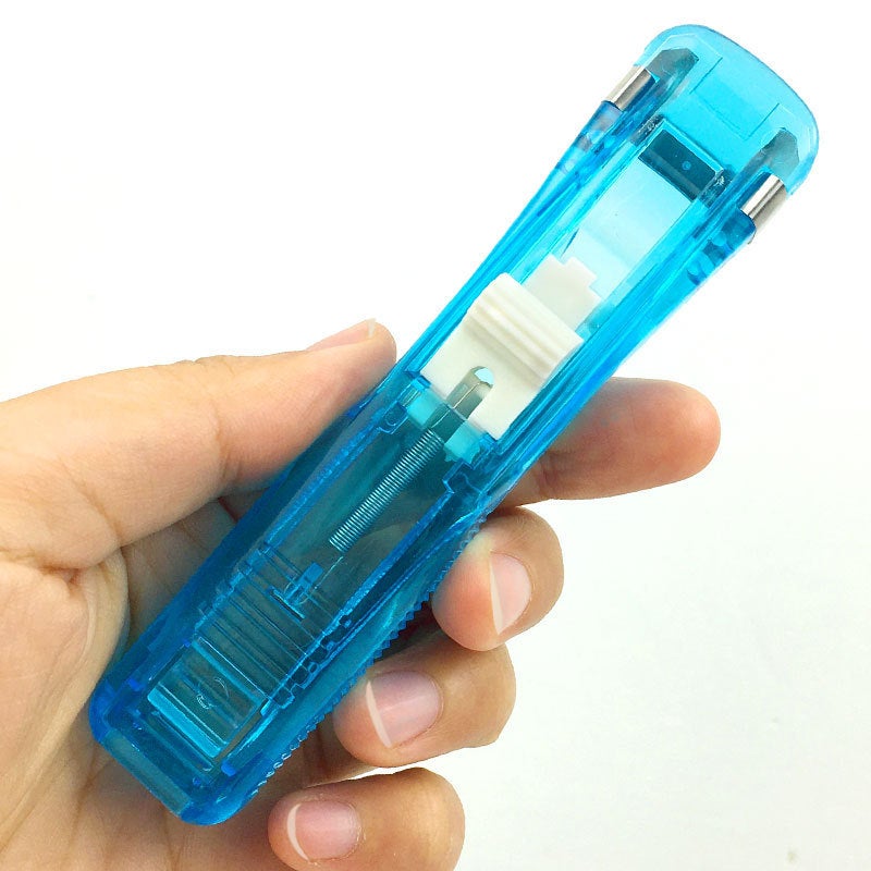 Generic Cute Cartoon Acrylic Paper Clip Tail Clips Blue push clip 