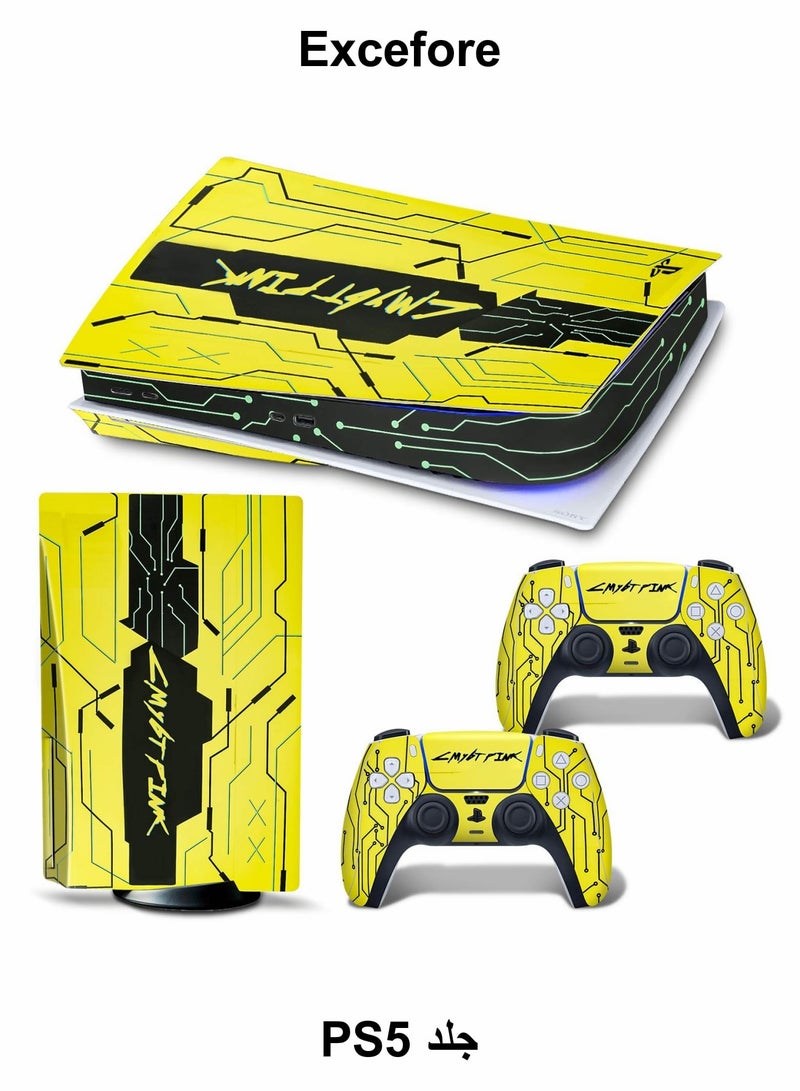 Excefore Skin for PlayStation 5 Disc Version, Sticker for PS5 Vinyl Decal Cover for Playstation 5 Controller - Image 1