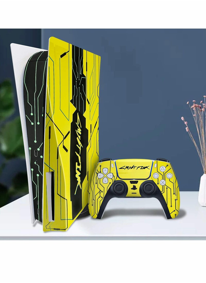 Excefore غلاف لإصدار قرص بلاي ستيشن 5، ملصق لجهاز PS5 غطاء من الفينيل لوحدة تحكم بلاي ستيشن 5  - Image 2