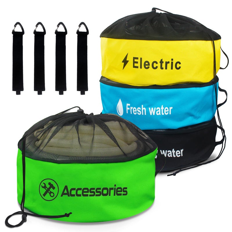 4 Pack RV Sewer Hose StorageWaterproof RV Storage and Organization Bag for Sewer Hoses RV Utility BagRV Camper Hose Bags for Store Fresh Water HosesElectrical CordsCamper Tools Accessories