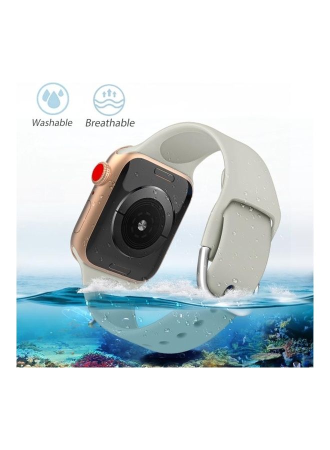 BGM Replacement Band for Apple Watch Series 1/2/3/4/5/6/SE 38/40mm Grey - Image 4