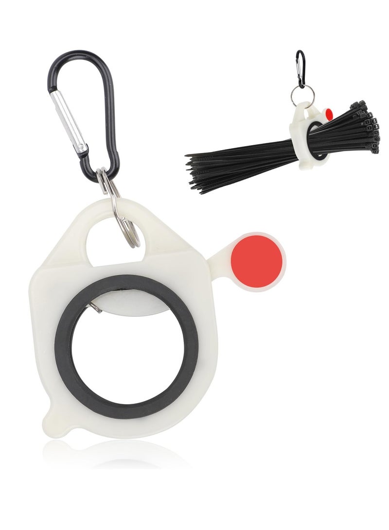 Loquat Cable Tie Mount and Organizer, Tool Belt Holder for 4/8/12/18 Inch Zip Ties, Cable Tie Bracket and Tightener for Home and Outdoor Use (Zip Ties Not Included) - Image 1