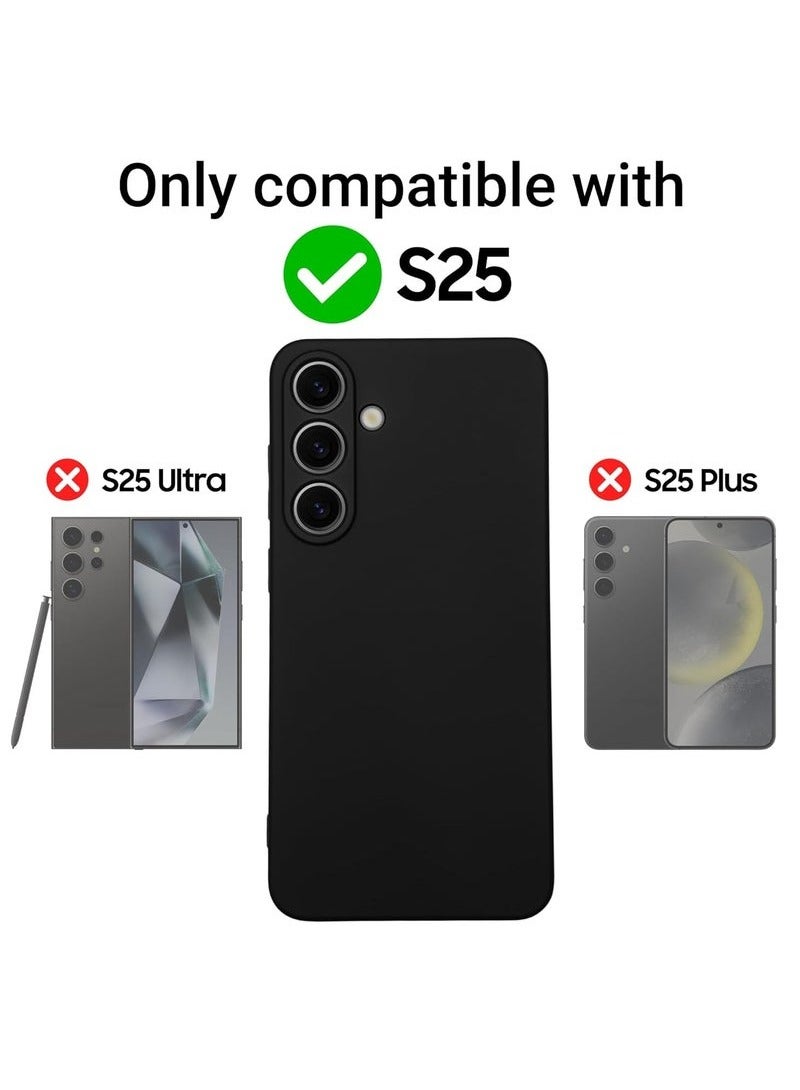 TIGER Samsung Galaxy S25 Case Cover || Scratch-Resistant Liquid Silicone Case | Shockproof Bumper | Anti-Fingerprint Full-Body Protective Cover | Slim & Lightweight | Soft-Touch Matte Finish | Precision Cutouts | Camera & Screen Protection | Durable, Flexible & Easy to Clean | Black - Image 5