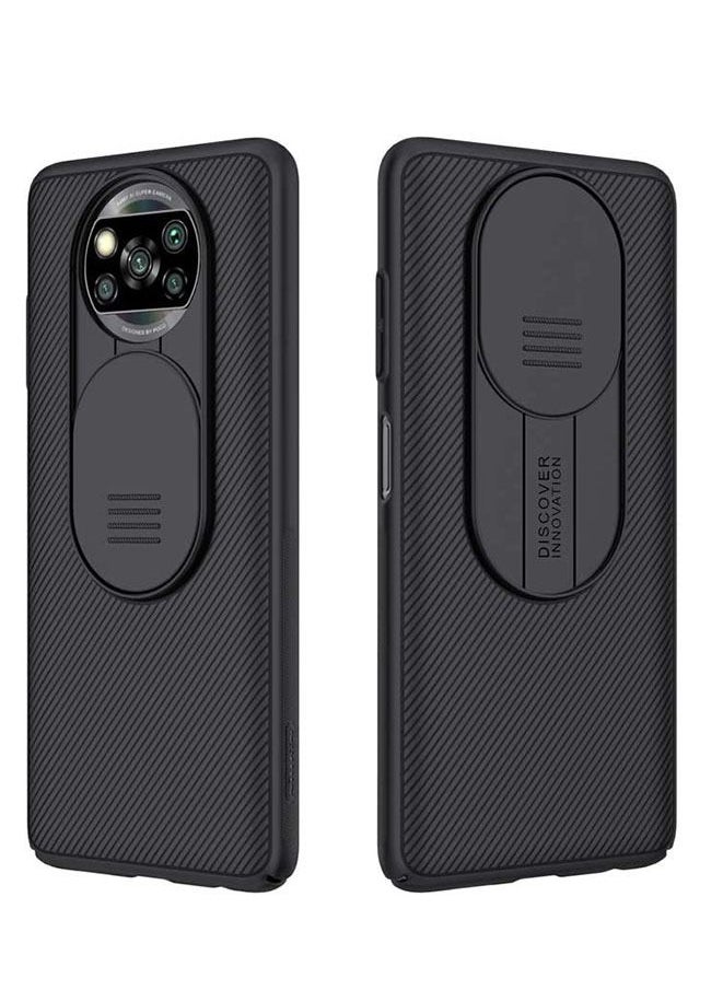 Generic Case for Xiaomi Poco X3 NFC with Slide Camera Cover Black  - Image 1
