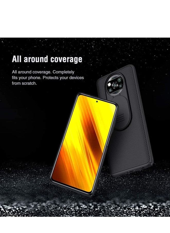 Generic Case for Xiaomi Poco X3 NFC with Slide Camera Cover Black  - Image 5