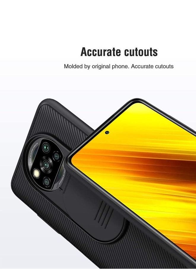 Generic Case for Xiaomi Poco X3 NFC with Slide Camera Cover Black  - Image 4