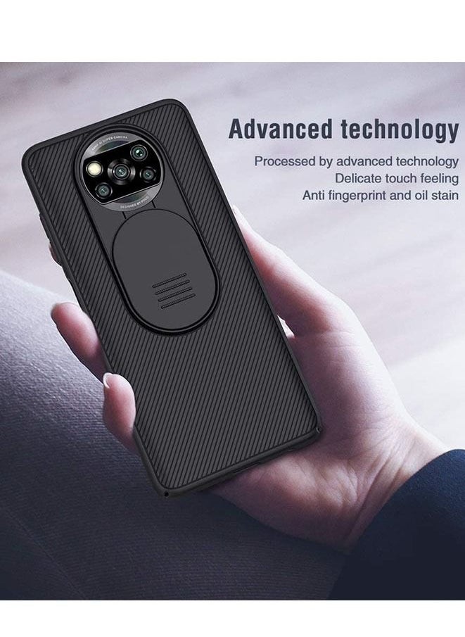 Generic Case for Xiaomi Poco X3 NFC with Slide Camera Cover Black  - Image 3