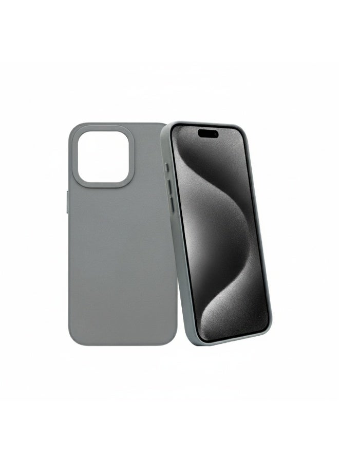 بروستايل جراب سيليكون لجهاز iPhone 15 Pro Max - غطاء خلفي نحيف ومتين مقاوم للصدمات، حماية ضد الخدش من التيتانيوم - Image 4