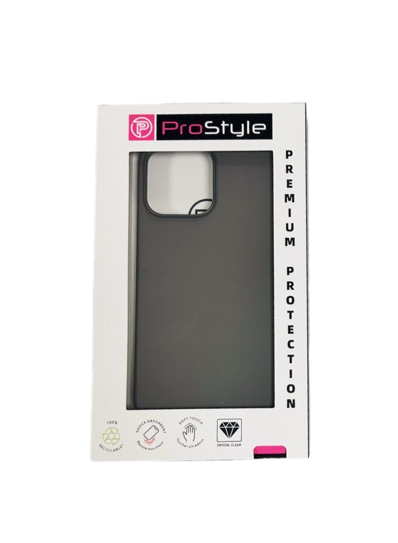 بروستايل جراب سيليكون لجهاز iPhone 15 Pro Max - غطاء خلفي نحيف ومتين مقاوم للصدمات، حماية ضد الخدش من التيتانيوم - Image 2