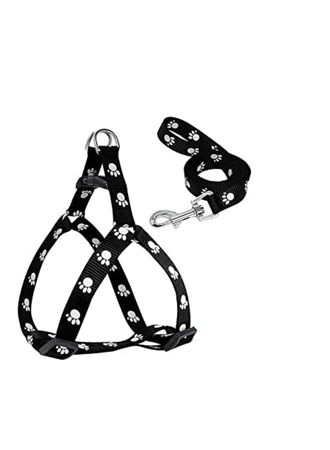 مقود قابل للتعديل مع مجموعة حزام من النايلون مطبوع عليه مخالب للجراء من جميع سلالات الكلاب والقطط والجراء (اللون حسب التوافر) - Image 4