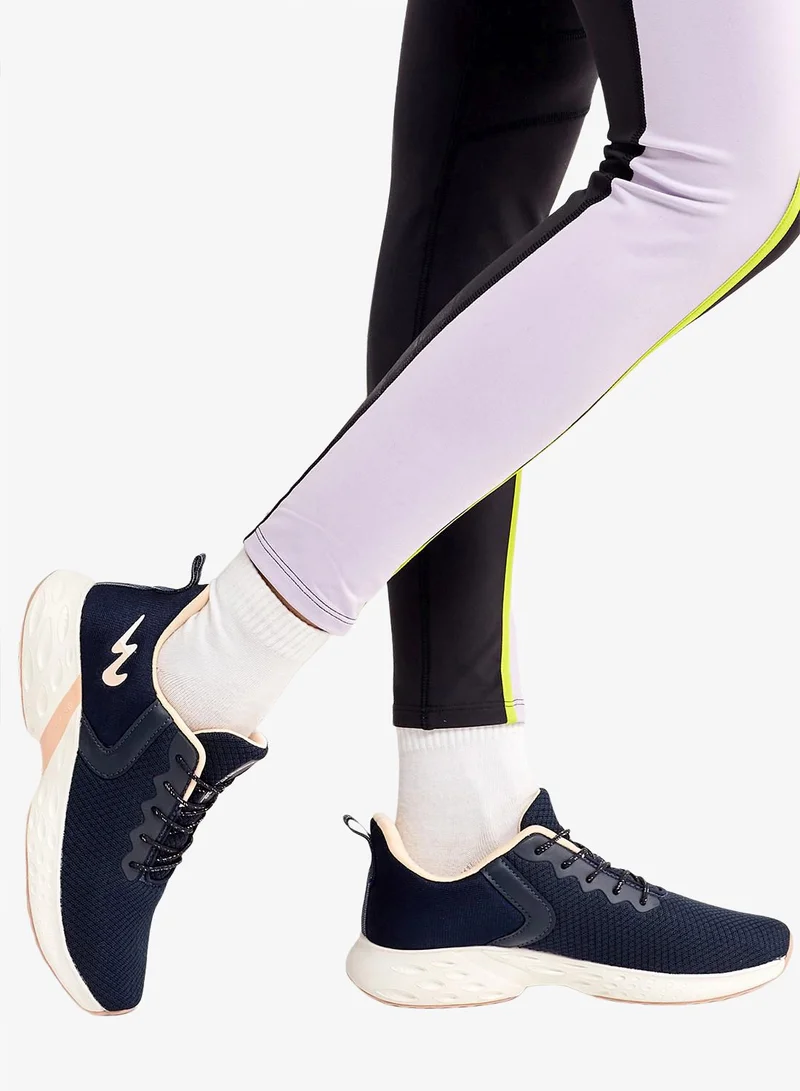 CAMPUS Navy/Peach Women's Blue Low-Top Sneakers - Elegant Dual-Tone Design Shoes with Lightweight Cushion Comfort for Women | Best Price UAE