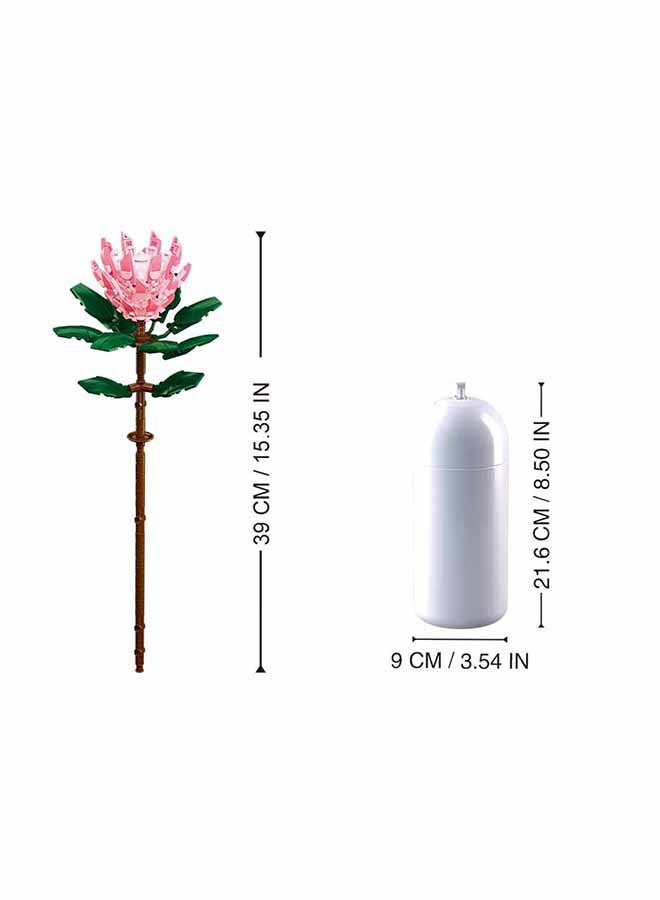 Sluban Flower Vase Building Kit - A Unique Flower Container With 211  Piece And Flowers Protea Cynaroides - Image 4