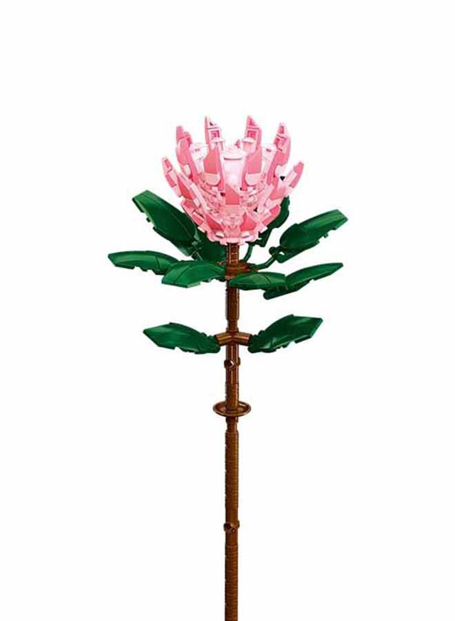 Sluban Flower Vase Building Kit - A Unique Flower Container With 211  Piece And Flowers Protea Cynaroides - Image 3