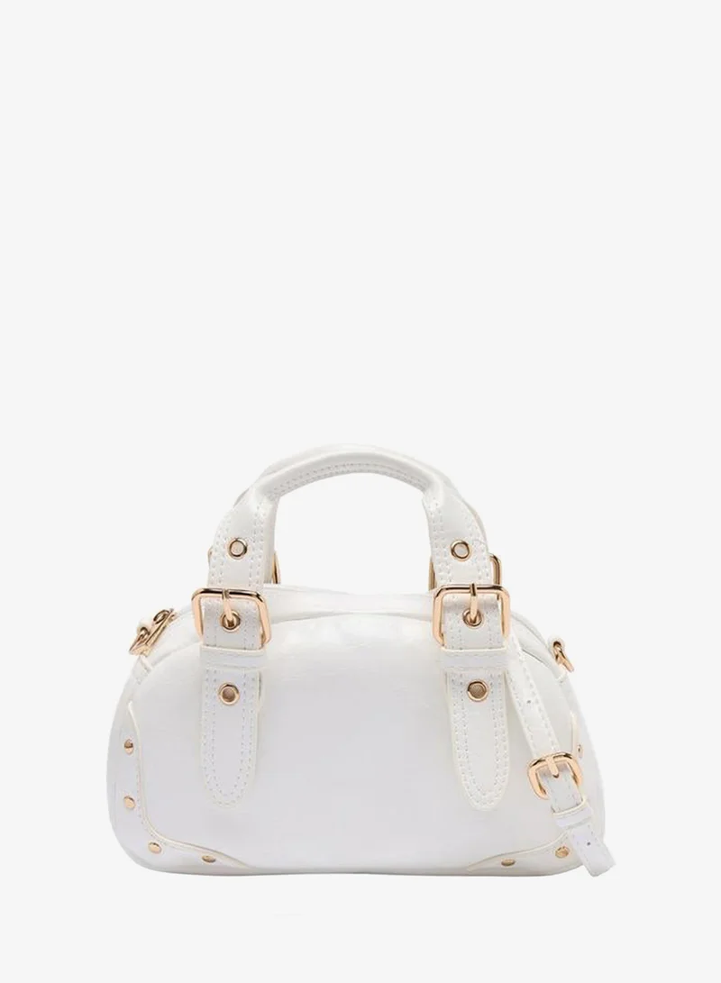 Flora Bella By Shoexpress Buckle Detail Tote Bag With Detachable Strap