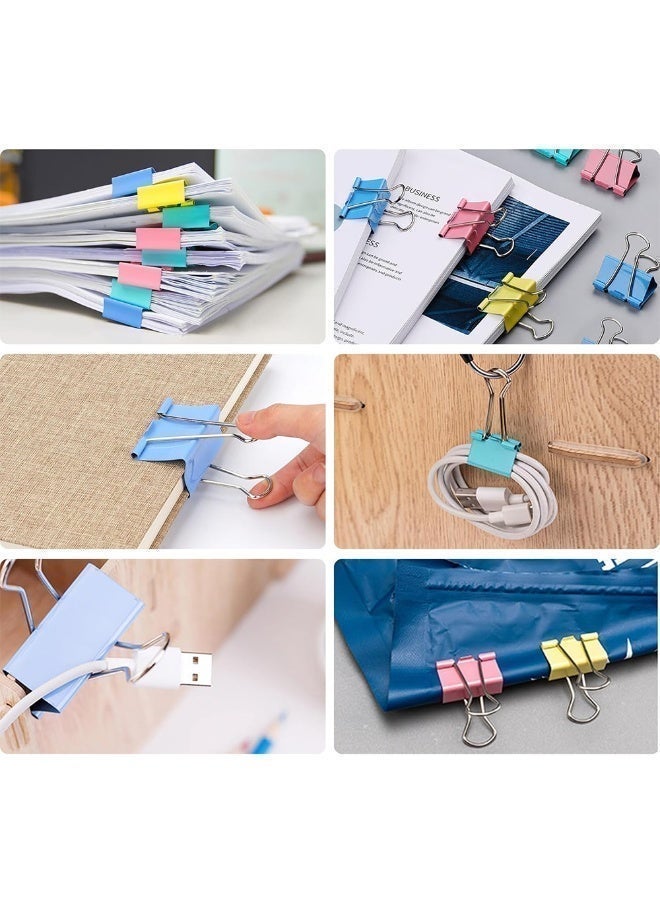 40pcs Paper Clips Office Colored Paper Clamp 19mm/0.75in Size, Photo Clips Office Stationary Clip for School and Home - Image 5
