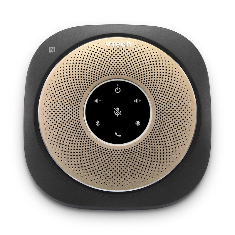 vtech VTech VCS601-2 Bluetooth Conference Speakerphone - 360° Premium Voice Pickup with 6 Microphones, Smart NFC Connect, 24H Call Time with HD Audio, Reverse Charging USB C, Voice Assistant, Home Office  - Image 1