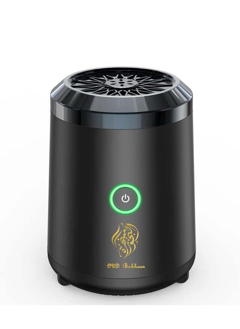 عود بخوان - مبخرة كهربائية فاخرة قابلة لإعادة الشحن عبر USB - موزع عود وبخور محمول للمنزل والمكتب والسيارة | علاج عطري لاسلكي | بدون دخان وصديق للبيئة - Image 1