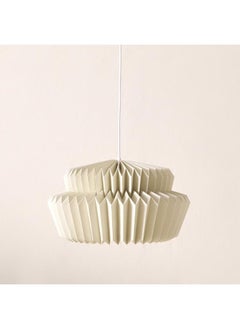 Home Box Tasha Metal Pendant Lamp with Canopy and Paper Shade - 40x22x150 cm  - Image 1