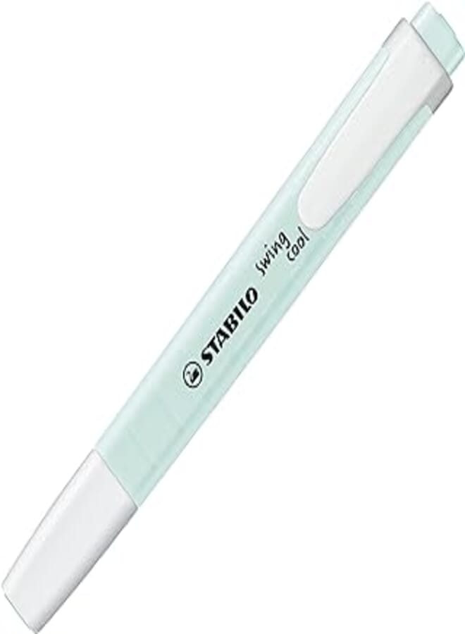 Stabilo 275/113-8 Swing Cool Pastel Highlighter Set, Turquoise (10 Pieces)