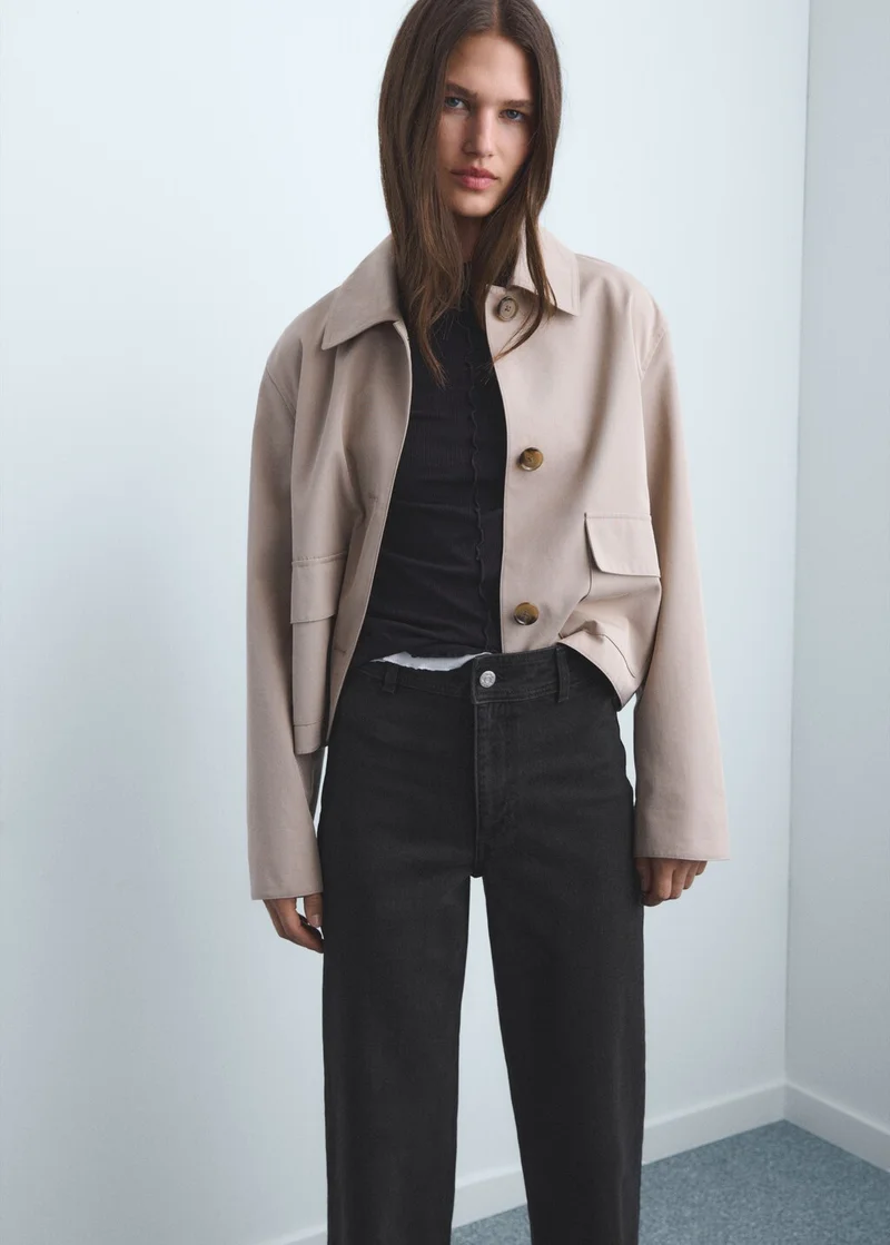 مانجو Catherin culotte high-rise jeans