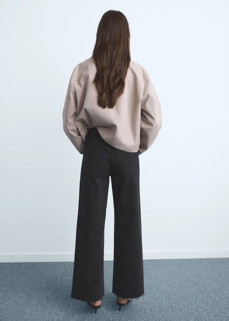 مانجو Catherin culotte high-rise jeans