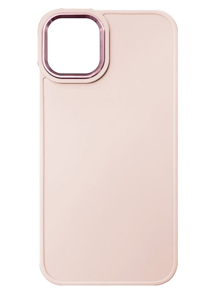 JOWAY جراب سيليكون ناعم للغاية مقاوم للصدمات لهاتف iPhone 12 Pro Max مقاس 6.5 بوصة وردي رملي - Image 2