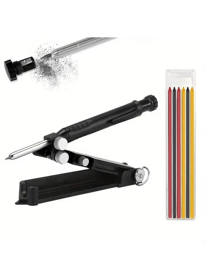 Multi Function Contour Gauge Marking Tool With Line Marker And 6 Pencil Leads - Image 2