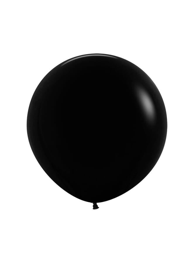 Party Time 13Cm 080Black50 Piece Round Latex Fashion Balloons 5Inch - Image 1