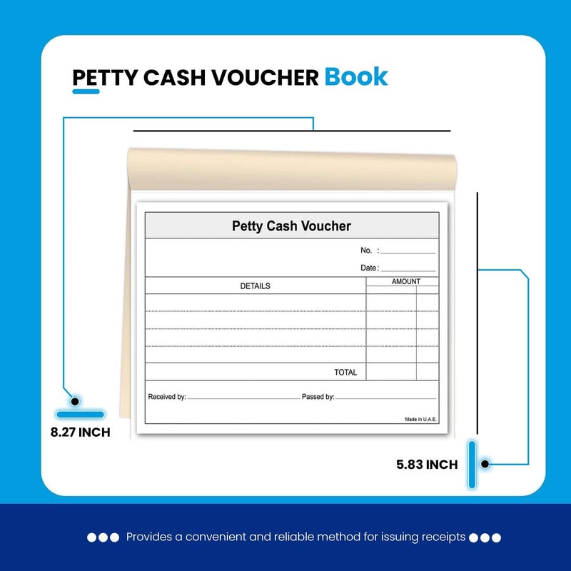 مارك دفتر قسائم نقدية صغيرة A5، 50 ورقة - Image 2