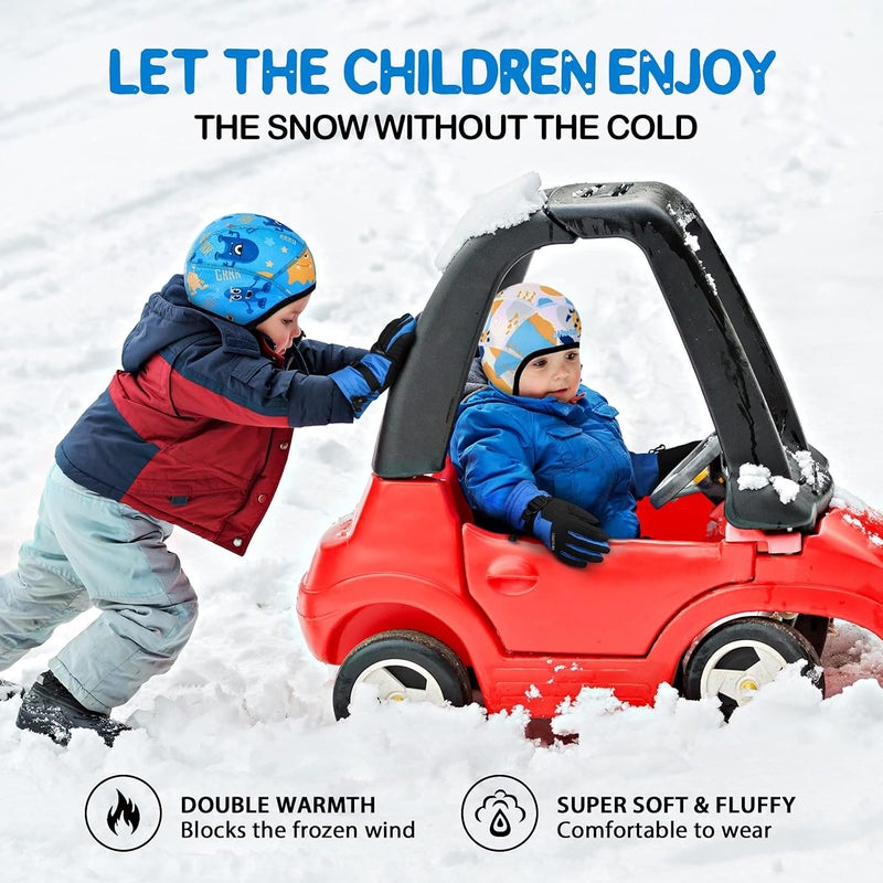 HIKENTURE Kids Skull Cap Helmet Liner Winter Hat for Boys and Girls Beanie Ski Hat with Thermal Fleece for Snow Sports… - Image 4