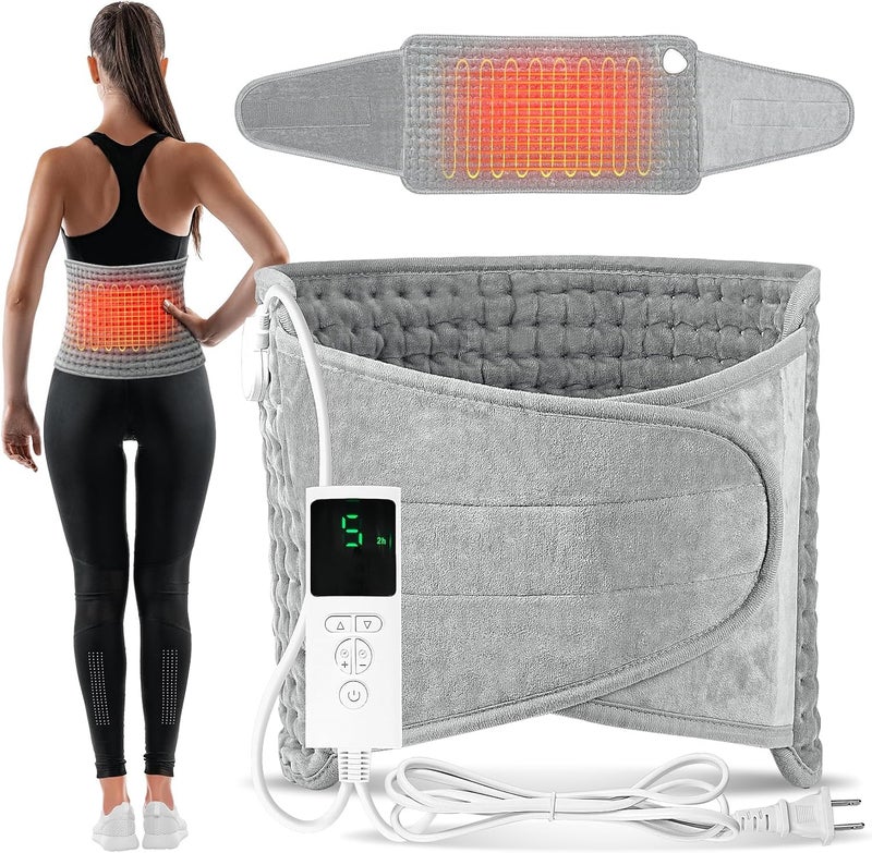 SKYLIGHT Electric Heating Waist Pad, Heating Pads for Back Pain Relief with 9 Heating Settings and 4 Auto-Off, Heating Pad for Cramps, Lumbar, Sore Muscles, Shoulder, Abdominal, Knee, Neck - Image 1