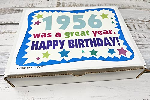 RETRO CANDY YUM ~ 1956 70th Birthday Gift Box of Nostalgic Candy from Childhood for 70 Year Old Man or Woman Born 1956 - Image 3
