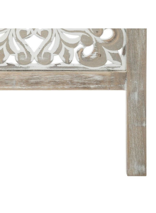 atmosphera Etnik 3-Panel Motif Painted Folding Screen Divider Beige 169 x 120 x 2.1 cm 157022 - Image 3