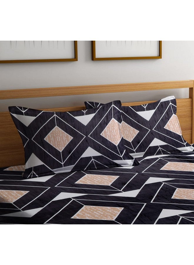 RD TREND 190 GSM Flannel Warm Elastic Fitted bedsheets for Winter King Size(78X72X8 Inch) with 2 Pillow Covers Size 18x28 Inches, (Coffee) - Image 3