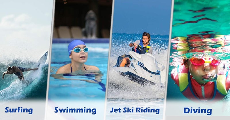 Sinus Saver LG- Waterproof Soft Silicone Swimming Nose Protectors - Plugs for Swimmers, Surfers & Water Sports Players - Nostril Protectors for Kids & Adults in Multiple Sizes - Image 1