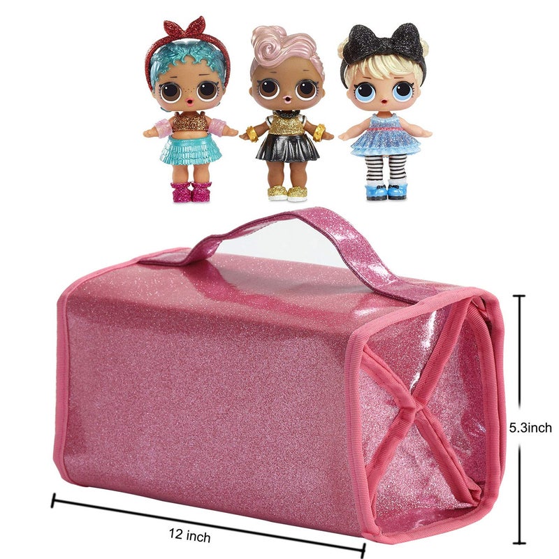 Leeche Storages & Display Case for Dolls Compatible with All LOL Surprise Dolls,Easy Carrying Storage Organizer Clear View Case - Image 4